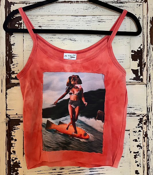 Josie collage tank top- medium